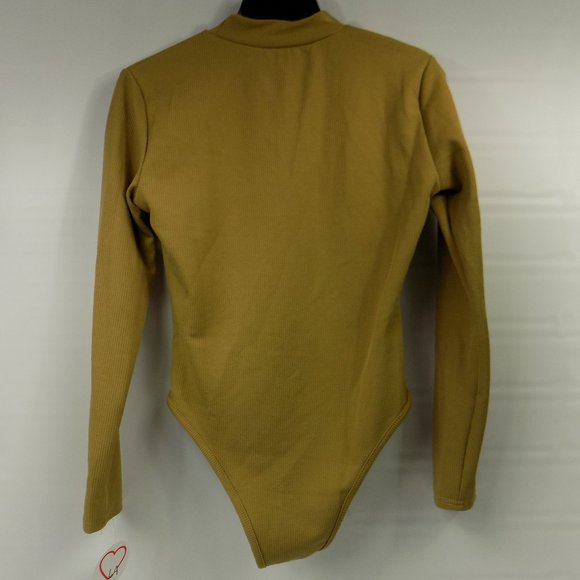 LoveLA Lura Ribbed Bodysuit in Tan NWT Multiple Sizes - Picture 6 of 9